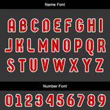 Custom Black Red Basketball Jersey Uniform Suit Printed Your Logo Name Number