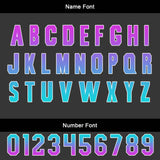 Custom Black Purple Jerseys for Men Women Personalized Soccer Uniforms for Adult and Kid