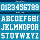 Custom Aqua Navy Sleeve Hoodies for Men Women Shirts with Hoods Printed Name Logo