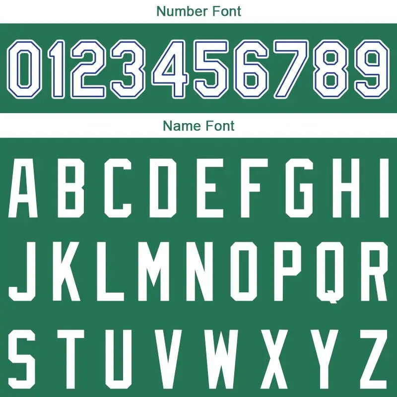 Custom Stitched Basketball Jersey for Men, Women And Kids Kelly Green-White-Royal enthsush