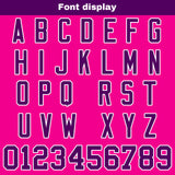 Custom Pink Purple Football Jersey Personalized Football Shirts for Men Women  Printed Team Name Number Logo