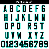 Custom White Black Football Jersey Personalized Football Shirts for Men Women  Printed Team Name Number Logo