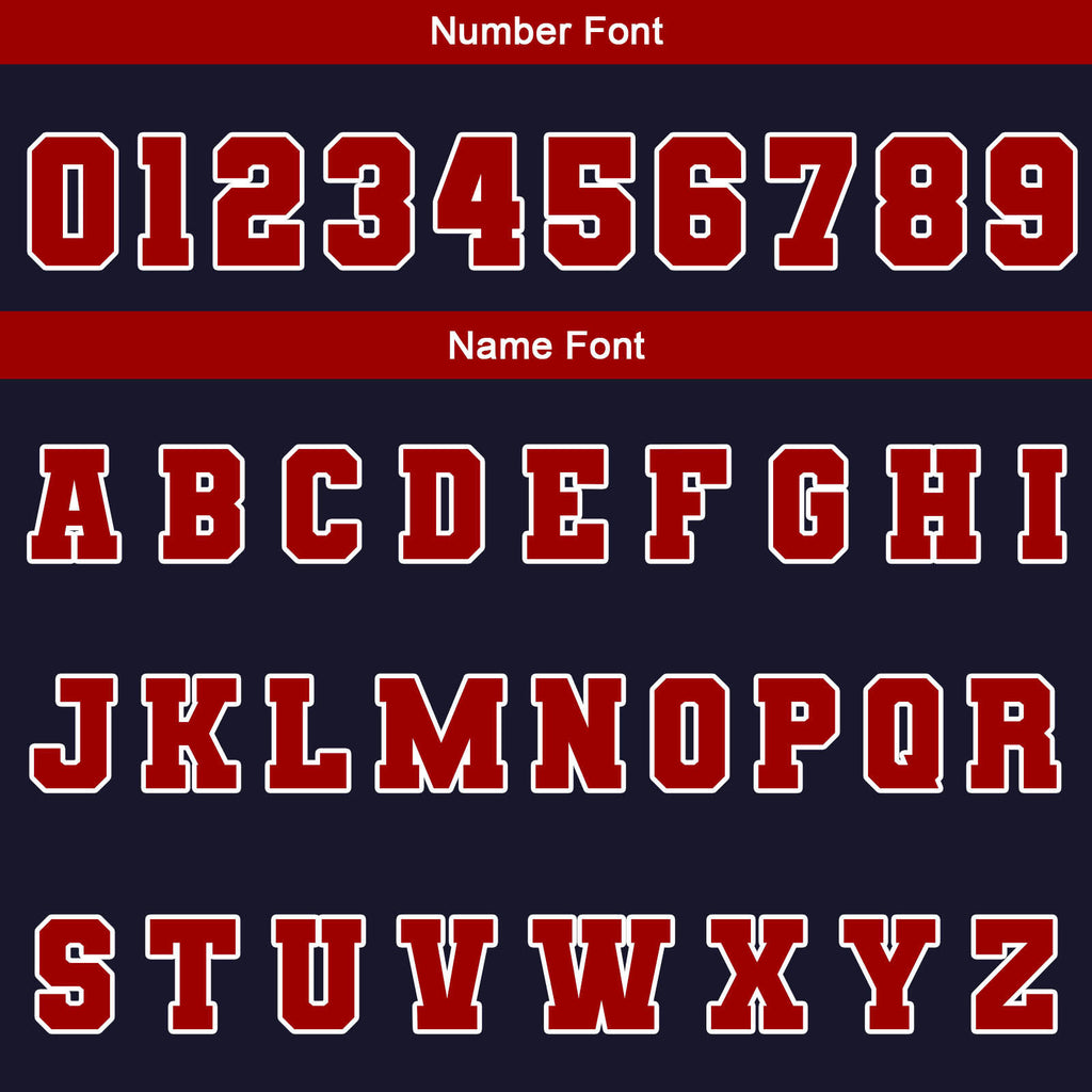 Custom Navy White Red Waterproof Varsity Jackets Personalized Stitched Name Number Logo to Letterman Jackets enthsush