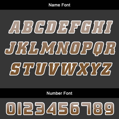 Custom Brown Basketball Jersey Uniform Suit Printed Your Logo Name Number enthsush