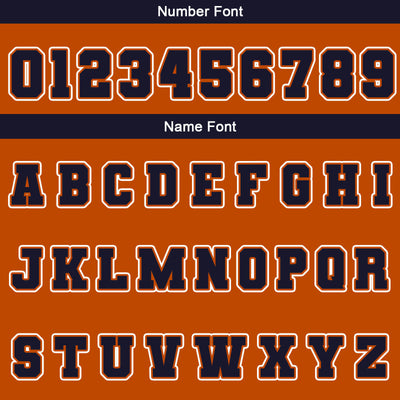 Custom Orange White Navy Waterproof Varsity Jackets Personalized Stitched Name Number Logo to Letterman Jackets enthsush