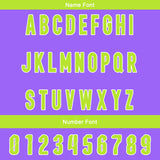 Custom Purple Green Reversible Football Jersey Personalized Gradient Football Shirts for Men Printed Team Name Number Logo
