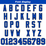 Custom White Blue Football Jersey Personalized Football Shirts for Men Women  Printed Team Name Number Logo