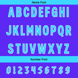 Custom Dark Purple Blue Football Jersey Personalized Gradient Football Shirts for Men Printed Team Name Number Logo