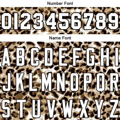 Custom Long Sleeve Windbreaker Jackets Uniform Printed Your Logo Name Number Leopard Print enthsush