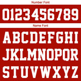 Custom Red Sleeve Hoodies for Men Women Shirts with Hoods Printed Name Logo
