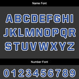 Custom Gray Blue Jerseys for Men Women Personalized Soccer Uniforms for Adult and Kid