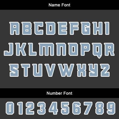 Custom Gray Blue Basketball Jersey Uniform Suit Printed Your Logo Name Number enthsush