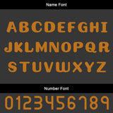 Custom Black Orange Jerseys for Men Women Personalized Soccer Uniforms for Adult and Kid