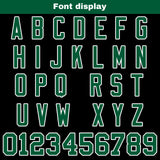 Custom Black Green Football Jersey Personalized Football Shirts for Men Women  Printed Team Name Number Logo