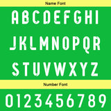 Custom Yellow Green Reversible Football Jersey Personalized Gradient Football Shirts for Men Printed Team Name Number Logo