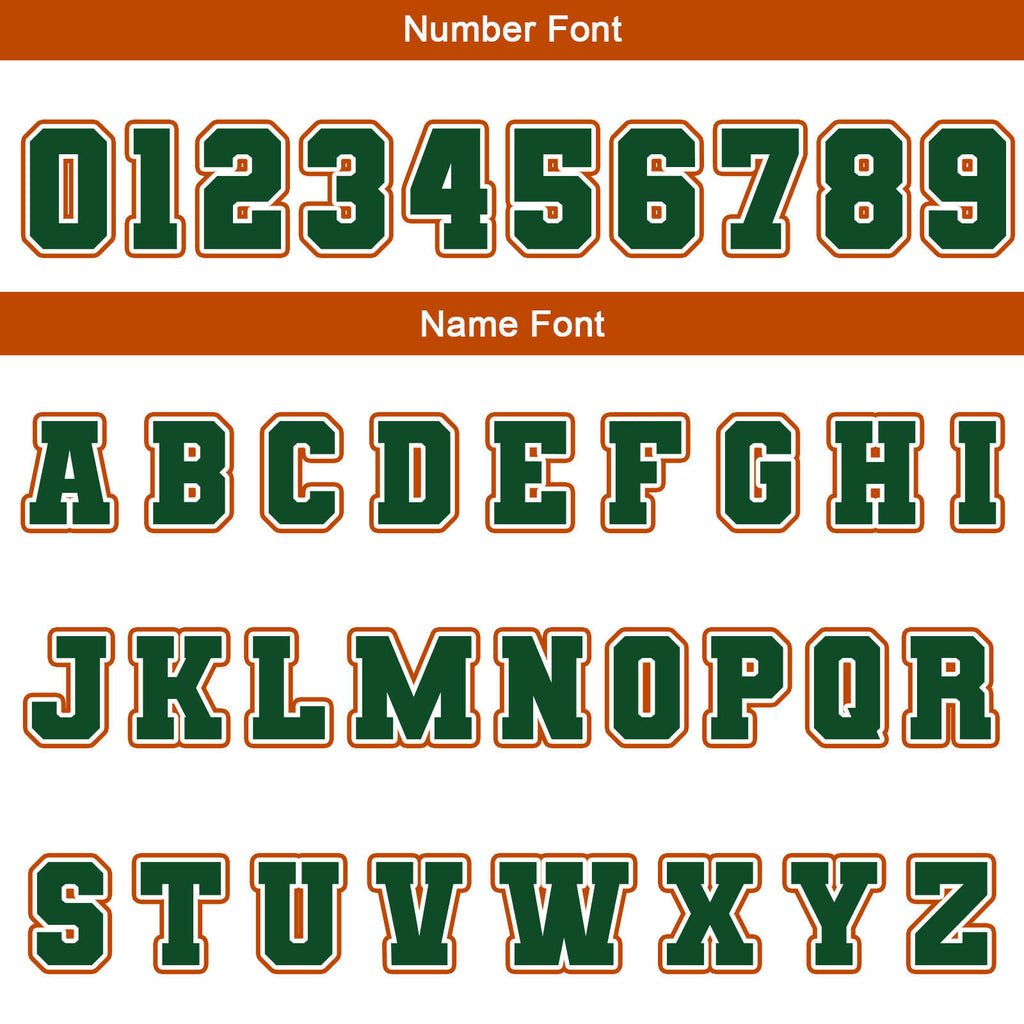 Custom White Green Orange Waterproof Varsity Jackets Personalized Stitched Name Number Logo to Letterman Jackets enthsush