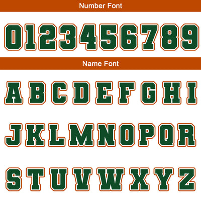 Custom White Green Orange Waterproof Varsity Jackets Personalized Stitched Name Number Logo to Letterman Jackets enthsush