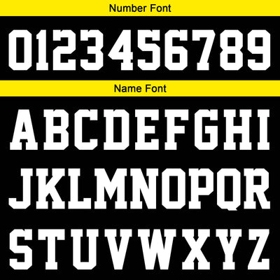 Custom Black Yellow Sleeve Hoodies for Men Women Shirts with Hoods Printed Name Logo enthsush