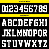Custom Black Yellow Sleeve Hoodies for Men Women Shirts with Hoods Printed Name Logo