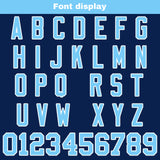 Custom Navy Blue Football Jersey Personalized Football Shirts for Men Women  Printed Team Name Number Logo