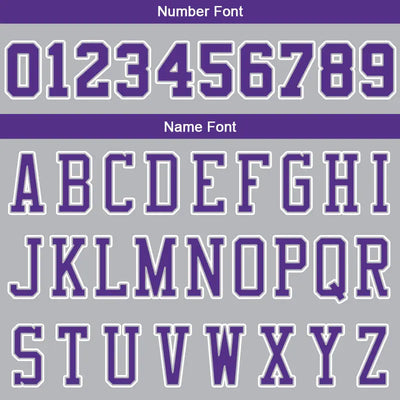 Custom Stitched Basketball Jersey for Men, Women And Kids Gray-Purple-White enthsush