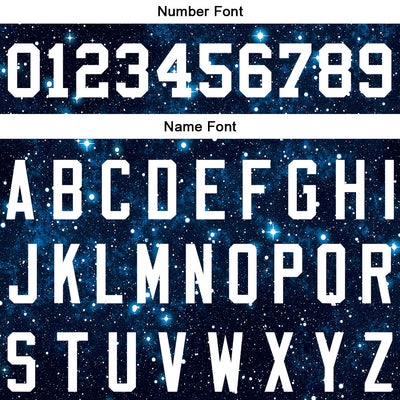 Custom Long Sleeve Windbreaker Jackets Uniform Printed Your Logo Name Number Starry Sky enthsush