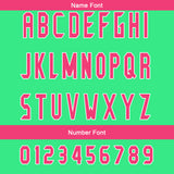Custom Neon Green Hot Pink Reversible Football Jersey Personalized Gradient Football Shirts for Men Printed Team Name Number Logo