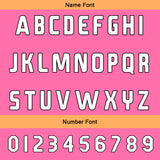 Custom Orange Pink Reversible Football Jersey Personalized Gradient Football Shirts for Men Printed Team Name Number Logo