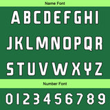 Custom Green Reversible Football Jersey Personalized Gradient Football Shirts for Men Printed Team Name Number Logo