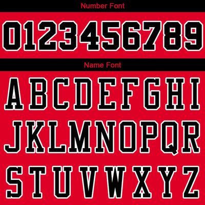 Custom Stitched Basketball Jersey for Men, Women And Kids Red-Black-White enthsush