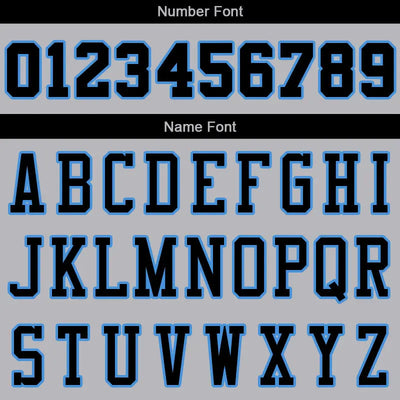 Custom Stitched Basketball Jersey for Men, Women And Kids Gray-Black-Light Blue enthsush