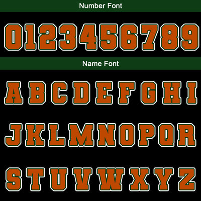 Custom Black Orange Green Waterproof Varsity Jackets Personalized Stitched Name Number Logo to Letterman Jackets enthsush