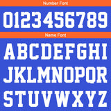 Custom Blue Orange Sleeve Hoodies for Men Women Shirts with Hoods Printed Name Logo