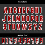 Custom Black Red Basketball Jersey Uniform Suit Printed Your Logo Name Number