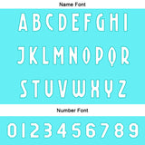 Custom Cyan Football Jersey Personalized Gradient Football Shirts for Men Printed Team Name Number Logo