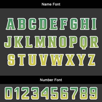 Custom Green Basketball Jersey Uniform Suit Printed Your Logo Name Number enthsush