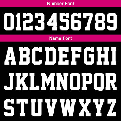 Custom Black Pink Sleeve Hoodies for Men Women Shirts with Hoods Printed Name Logo enthsush