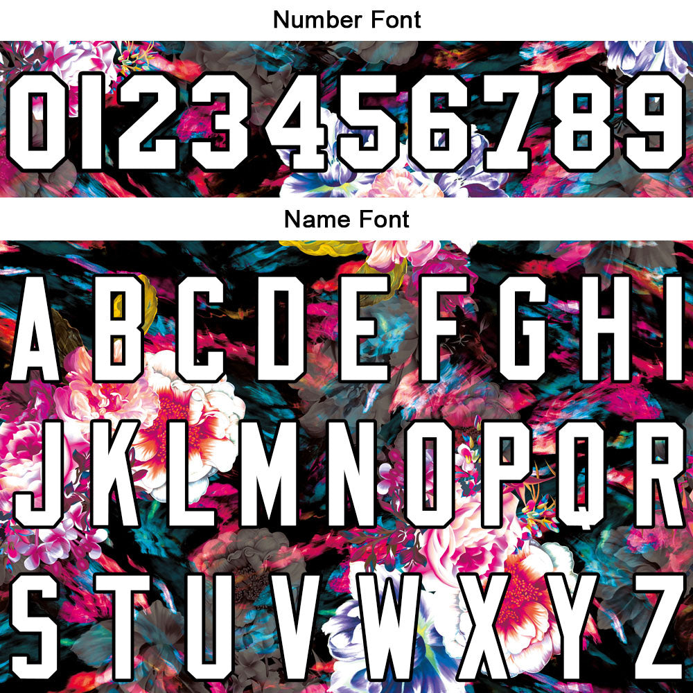 Custom Long Sleeve Windbreaker Jackets Uniform Printed Your Logo Name Number Flower enthsush