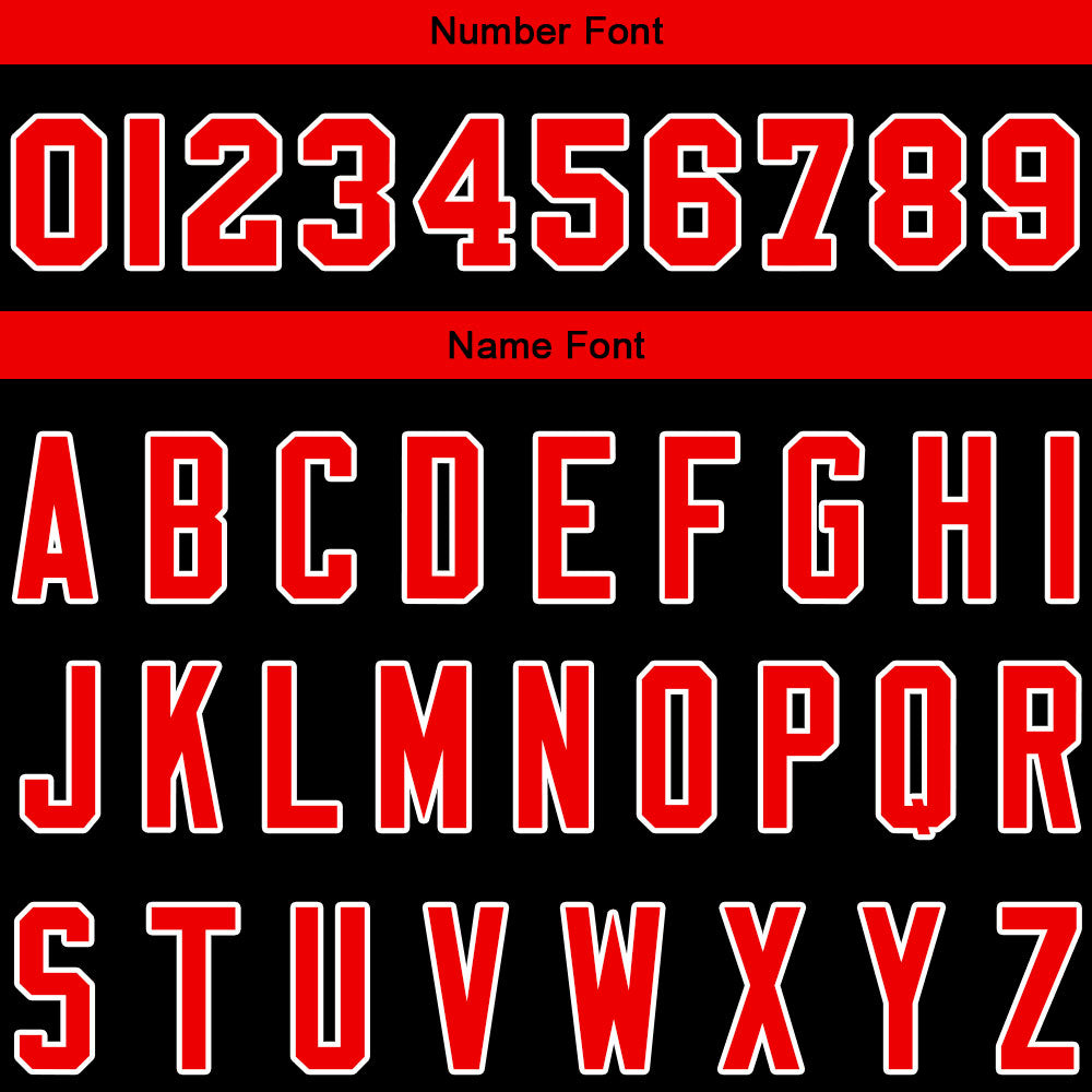 Custom Black Red Sweatshirt Hoodie For Men Women Girl Boy Print Your Logo Name Number enthsush