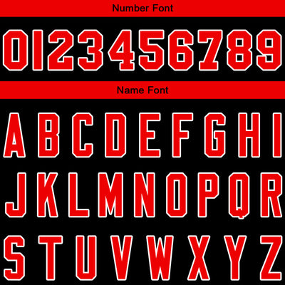 Custom Black Red Sweatshirt Hoodie For Men Women Girl Boy Print Your Logo Name Number enthsush