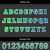 Custom Blue Green Soccer Jerseys for Men Women Personalized Soccer Uniforms for Adult and Kid