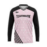 Custom Black Pink Basketball Soccer Football Shooting Long T-Shirt for Adults and Kids