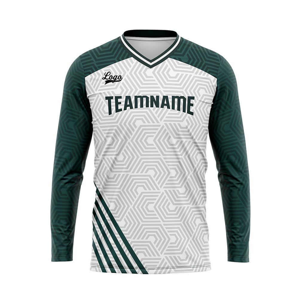 Custom Teal Basketball Soccer Football Shooting Long T-Shirt for Adults and Kids enthsush