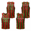 Custom Red Green Reversible Basketball Suit for Adults and Kids Personalized Jersey enthsush