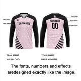 Custom Black Pink Basketball Soccer Football Shooting Long T-Shirt for Adults and Kids