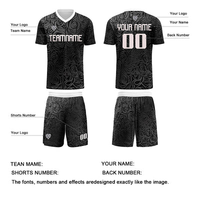 Custom Gray Silver Jerseys for Men Women Personalized Soccer Uniforms for Adult and Kid enthsush
