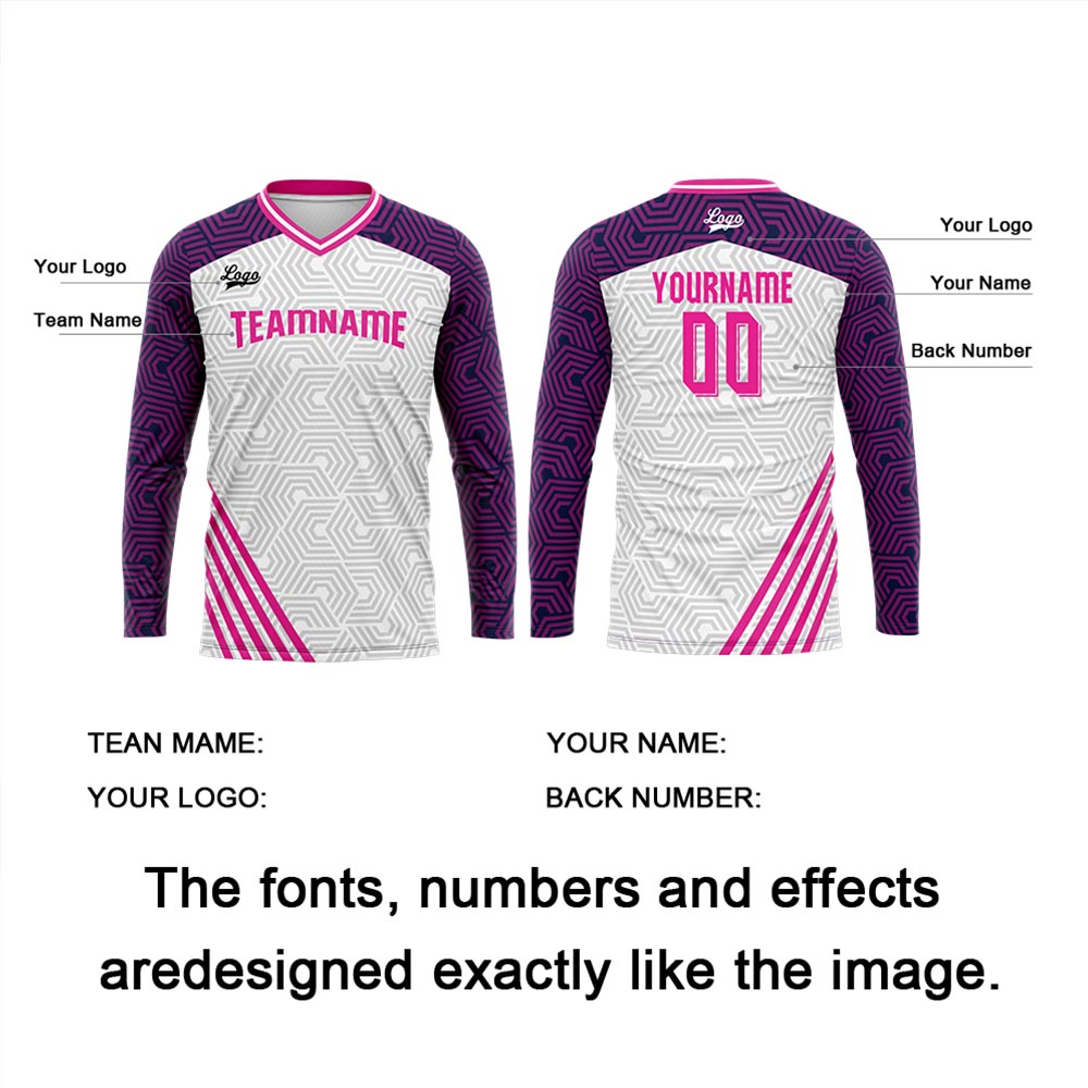 Custom Purple Pink Basketball Soccer Football Shooting Long T-Shirt for Adults and Kids enthsush