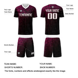 Custom Pink Silver Jerseys for Men Women Personalized Soccer Uniforms for Adult and Kid