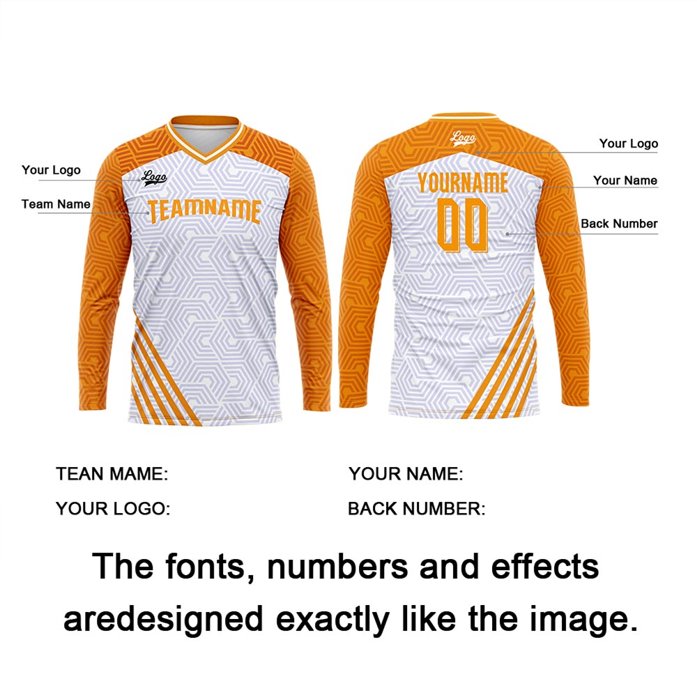 Custom Orange Basketball Soccer Football Shooting Long T-Shirt for Adults and Kids enthsush
