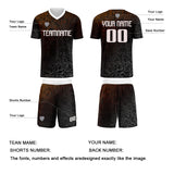 Custom Brown Silver Jerseys for Men Women Personalized Soccer Uniforms for Adult and Kid